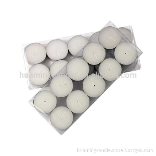 Huaming white tealight candle